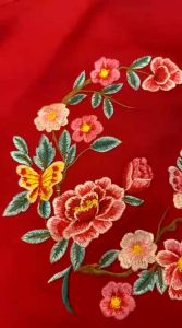 Bộ áo dài bé gái Sen Shop thêu hoa sắc nét lụa chất rất đẹp mịn mát cao cấp