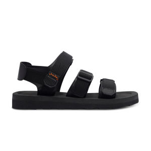 Sandal Pria Sendal Gunung Traveling Hiking Casual Ergie Jileto Hitam - Hitam 42