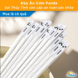 [Set 5 Đôi] Đũa Sợi Thủy Tinh Phong Cách Nhật Bản HADU Đũa Ăn Cơm Hợp Kim Cao Cấp Chống Mốc Kháng Khuẩn Chống Trơn Trượt Chịu Nhiệt