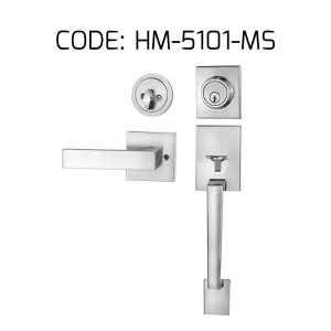 HEMOS 60-70MM DOUBLE ENTRANCE MAIN DOOR HANDLESET LOCK TOMBOL PINTU DEPAN HM-5101-MSMBMG