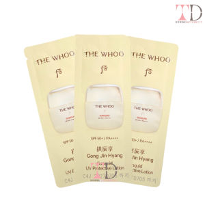 NEW Combo 10 20 Gói 1 ml Kem chống nắng The Whoo SUNQUID UV Protective Lotion SPF 50+/ PA +++ Dạng Sữa Lỏng