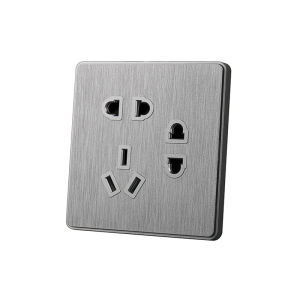 Công Tắc Đèn Sang Trọng 86 Màu Xám Hiện Đại Nút Nhấn Công Tắc Tường