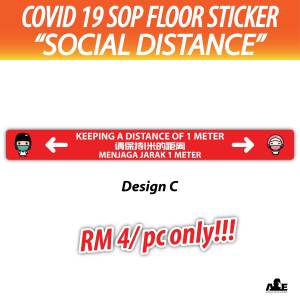 Social Distance SOP Awareness - Floor Sticker