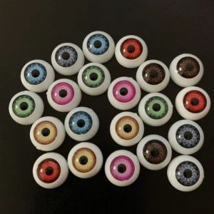 NALANILI 1pair with 3 Dimensional Fitting Eye Acrylic Fake Eyes Eyeballs 10 Styles 20mm Silicone Doll Simulation Eyeballs Safety Animal Toys Accessories For BJD Doll