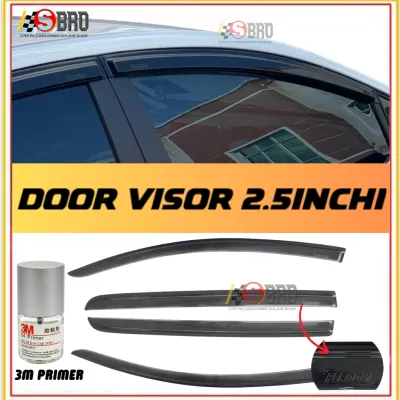 Perodua Viva Door Visor 3 Air Press Window Style Acrylic Wind Deflector