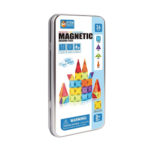 [SG Ready Stock] Colourful Mini Magnetic Tiles Set  26pcs/ 36pcs/ 42pcs / 56pcs Magnetic Building Tiles Iron box packaging