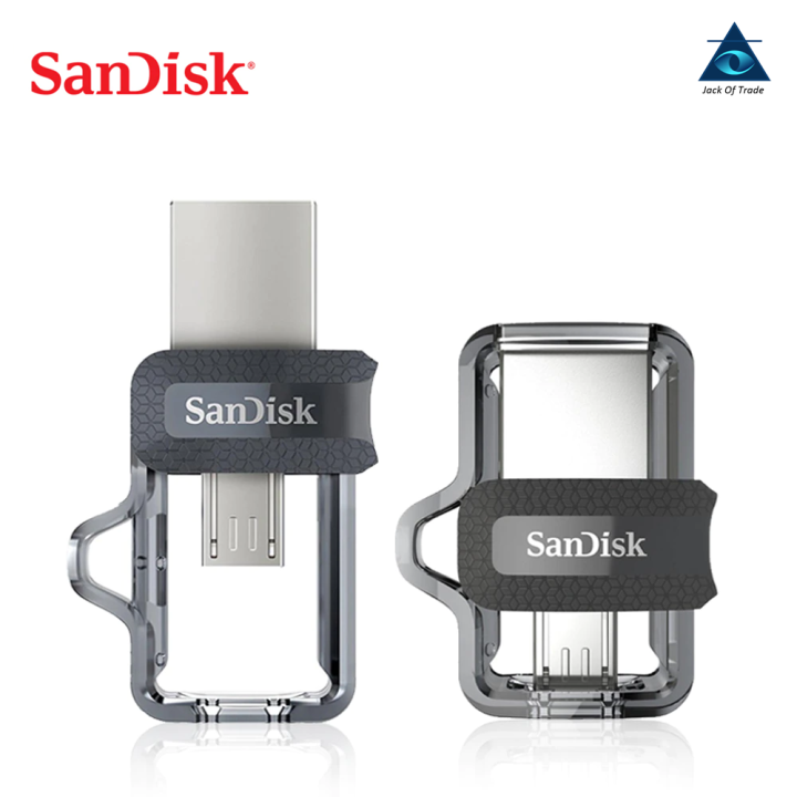 Sandisk Ultra Dual Usb M3 0 Micro Flash Drive Otg 32gb 64gb 128gb 256gb Lazada