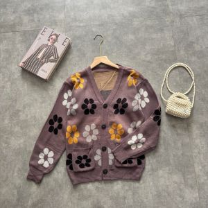 RAJUTKU / COLLOURFULL FLOWER KNIT CARDY - KARDIGAN RAJUT WANITA - BAHAN TEBAL PREMIUM - CARDY ZELVA FLOWERS