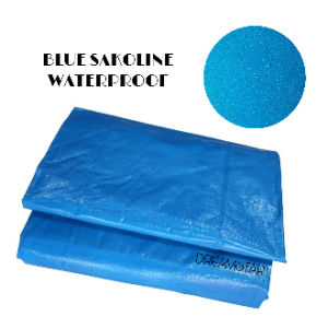 Sackoline Laminated Blue Orange Sack Sackolin Laminated Sack Tolda - 32Kls per meter