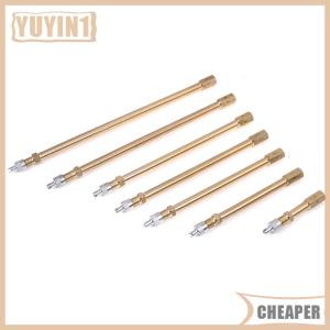 [COD] EHBqna SPORTS รถออโต้รถบรรทุกทองเหลืองล้อวาล์วฝาครอบยางยางก้านขยายเสา Extender