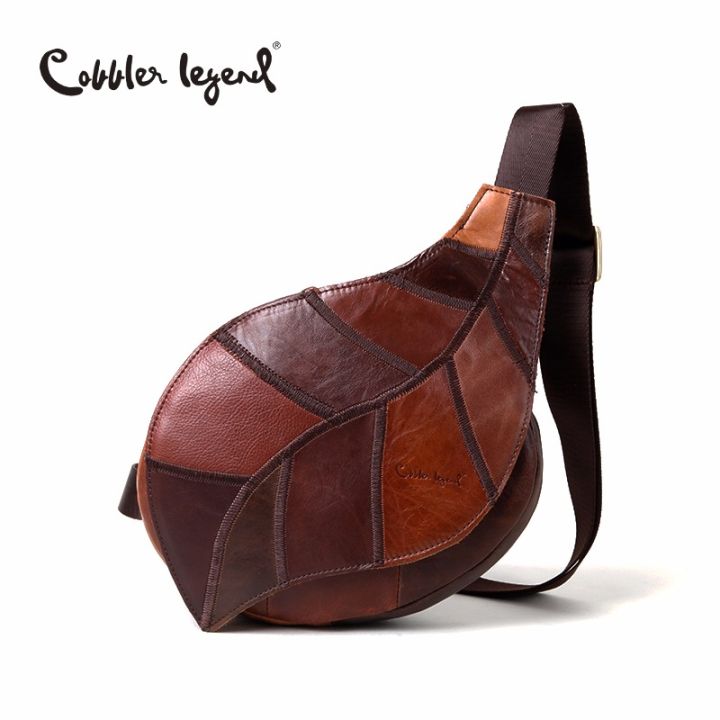 Cobbler Legend Brand Design Genuine Leather Bag Chest Pack Women's  Messenger Bag Vintage Shoulder Bags bolso de las mujeres