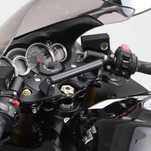 QMSTART Racing Motorcycle 22mm Handlebar GPS Navigation Stand Mobile Phone Bracket Holder For SUZUKI Hayabusa GSX1300R GSX 1300 R RA 1999 2000 2001 2002 2003 2004 2005 2006 2007 2008 2009 2010 2011 2012 2013 2014 2015 2016 2017 2018 2019 2020