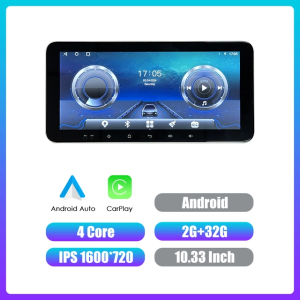10.33Inch 2din Car Radio Android Car Stereo Car Audio System Auto Radio MP5 Multimedia DVD Player Rotatable QLED