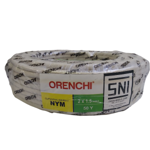 Kabel NYM Orenchi 2 x 1.5 SNI Kabel Listrik Tunggal Tembaga 2x1.5mm
