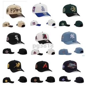 Mới cho tháng 10: Mũ lưỡi trai MLB có thể điều chỉnh dành cho nam và nữ tất trắng thêu họa tiết hip-hop mũ chống nắng ngoài trời.
