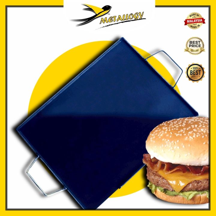 [Different Size] Metallogy Rectangular Hot Plate Pan Kuali Leper Grill