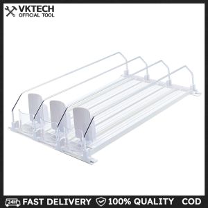 Auto Beer Pusher Holder Canned Beverage Push Rack Spring Push for Kitchen Fridge