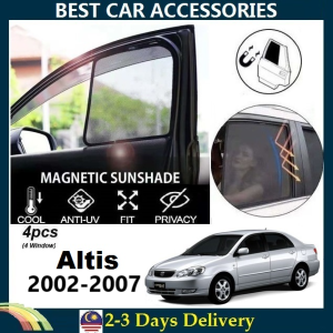 Toyota Altis 2003-2007 FULLY MAGNETIC SUNSHADE【4pcs】