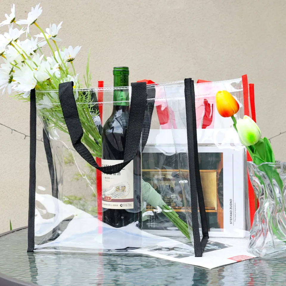 Plastic Transparent Bag Trend PVC Transparent Tote Bag Fashion