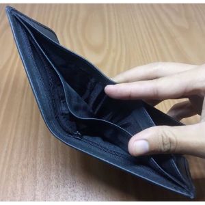 Dompet Resleting/Sleting Pria 100% Kulit Dompet Cowok Ada Resleting Dalam Untuk Koin