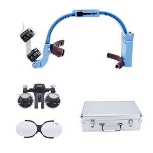 New Design Dental Loupes 2.5X/3.5X Kits Surgical Binnocular With Headlight LED Light 1 Presbyopic Glasses Dentistry Magnifier