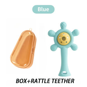 Baltra Candy Color Baby Silicone Teether Rattle Toy Safe Teething Ring Sensory Toys For Toddlers Chewing Toy