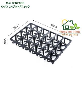 KCNDB - khay 24 ô vuông chậu 7cm DB chất liệu nhựa PP dầy (xem trong mô tả )