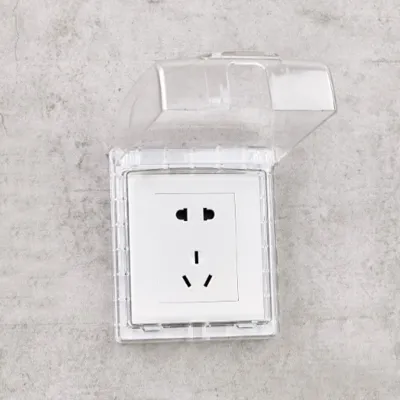 Wall Socket Waterproof Box Plate Switch Protection Cover Outdoor Socket Box Cover Protector