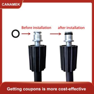 【CANAMEK】 50 cái súng nước áp lực cao làm sạch ổ cắm O-ring vòng cao su màu đen Phụ Kiện Máy rửa xe xe vẻ đẹp nước súng accesso