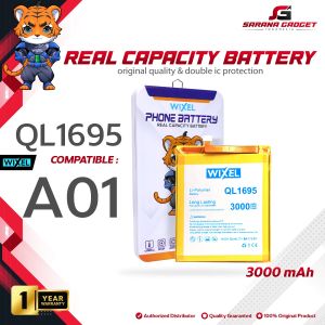 WIXEL Baterai Samsung Galaxy A01 A015 A015F QL1695 Double Power Original Batre Batrai Battery SM-A015F HP Handphone Ori