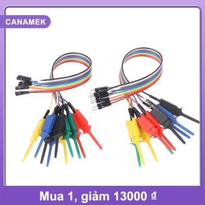 【CANAMEK】 20cm hiệu quả cao kiểm tra móc Clip logic phân tích Cáp Gripper thăm dò kiểm tra kẹp Kit cho chip chân kết nối thử nghiệm