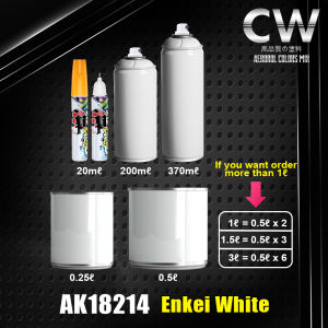[ Enkei White Sport Rim AK18214 ] Touch Up Paint Cat 2K CW DIY 370ml Sport Rim Putih Kereta Motor