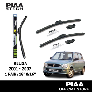 PIAA Si-Tech Silicone Wiper For Kelisa 2001 ~ 2007 (18" & 16")