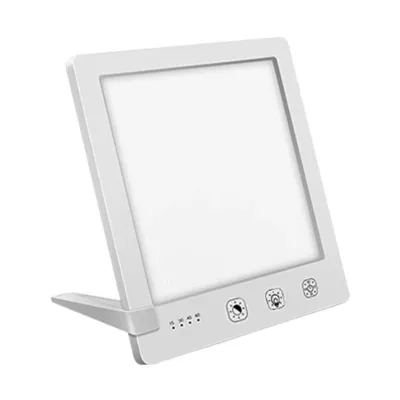 Simulated Natural Sunlight 10000 Lux Natural Lamp for Bedroom Touch Control Adjustable Time UV-Free Lamp Support Stand