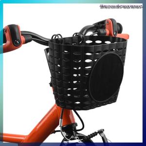 Snowdreamer Front Handlebars Waterproof Rear Bike Basket Plastic Bicycles Basket With Fastens Strap For Boy Girl Bike Plastic Basket
