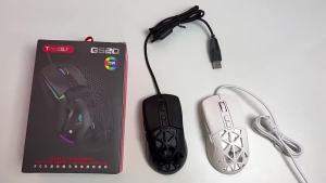 (HD1)T-WOLF Thunder Wolf G520 Game Mouse RGB Illuminated gaming mouse 7 Keylight Office Business Detachable Back Cover