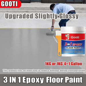 ✨Upgrade 3 IN 1✨1 Gallon Epoxy Floor Paint For Rough Cement Flooring Paint Rubberized Indoor Outdoor Garage Workshop Odorless