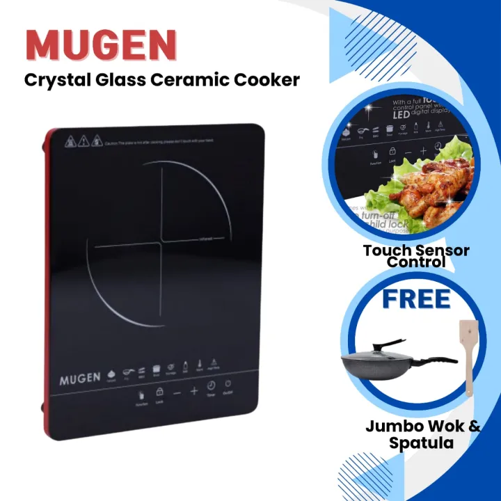 Mugen Crystal Glass Ceramic Cooker