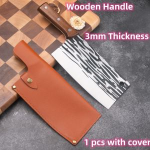 Wood/Plastic handle 1mm/3mm thickness Handmade Forged Chefs Chopper Cooking