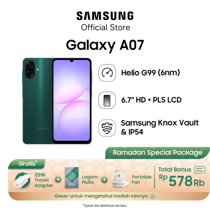 Samsung Galaxy A07 Raya Package [8/256] - 6000mAh | Android | IP54 ...