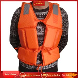 [Chinatera Malll] 5 PCS Adult Life Vest With Whistle Life Jacket Swimming Drifting Vest for Boating Kayaking & Water Sports