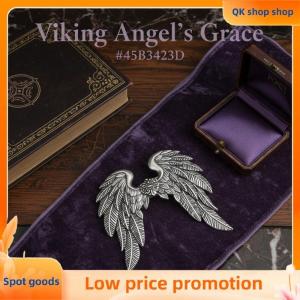 ✨QK shop✨ 1 2Pcs Womens Braid Hair Accessories Vintage Silver Angel Wings Hair Clip Ethnic Style Hair Decorations Zinc Alloy Hairpins