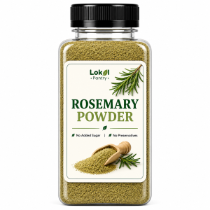 Rosemary Powder Premium Quality | Fine Ground Rosemary Powder | Natural Aromatic Herb | Culinary Herbs & Spices | Perfect for Roasted Chicken Lamb Potatoes Marinades Soups Sauces Bread & Seasoning | 250mL Bottle