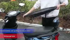 Universal Motorcycle Seat Cover Genuine Leather/PU Material Waterproof Breathable Rainproof Motorcycle Seat Cover