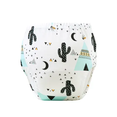 6 Layers Baby Toilet Training Pants Kids Potty Training Rewashable Diapers