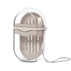 Durability PP Soap Dish Box With Secures Lid And Efficient Water Drainage Keep Soap Dry And Clean For Longevities