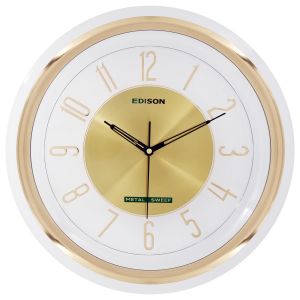 Jam Dinding Edison ES 318 CHR AL57 Chrome Diameter 310mm 31cm