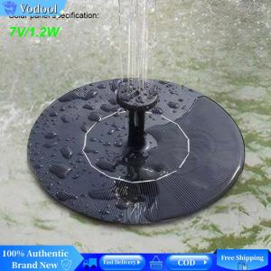 [Vodool Brand Center]1.2W Solar Fountain No Battery Solar Fountain Pump Solar Powered Water Fountain for Bird Bath Garden Pond Pool Outdoor