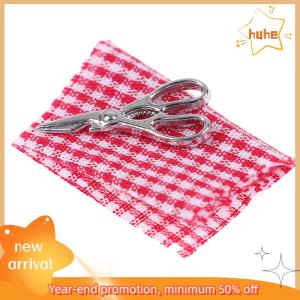 huhe 1:12 dollhouse มินิเฟอร์นิเจอร์จักรเย็บผ้าด้วยกรรไกรสำหรับตกแต่งบ้านตุ๊กตา