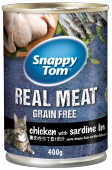 Pate Cho Mèo Snappy Tom Real Fish Lon 400g